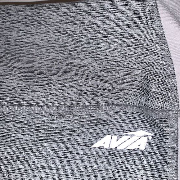 Avia Actiwear Mesh Cutout Details Gray Capri Leggings Size L - Picture 13 of 13